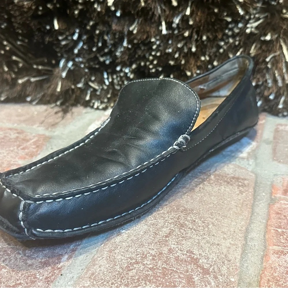 Like New Men's Black Leather Loafers size 11.5 - 12 - Picture 6 of 9